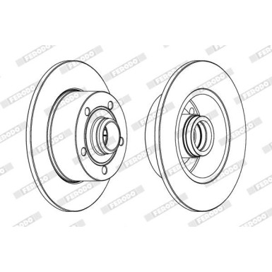 Ferodo | Bremsscheibe | DDF830C-1 Ferodo | Bremsscheibe | DDF830C-1