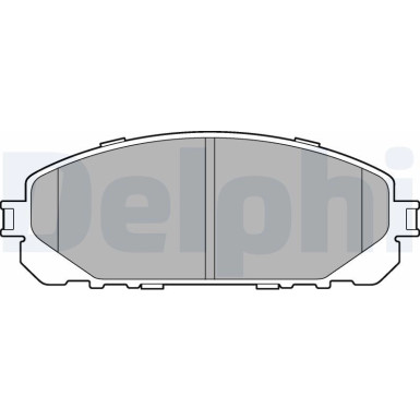 Delphi | Bremsbelagsatz, Scheibenbremse | LP3271