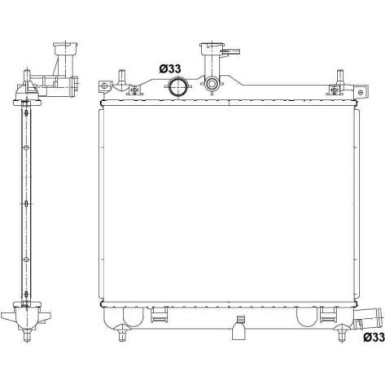 NRF | Kühler, Motorkühlung | 53025