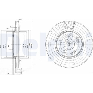 Delphi | Bremsscheibe | BG3396