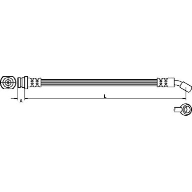 Metzger | Bremsschlauch | 4110530