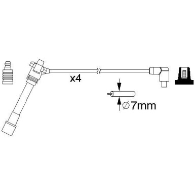 BOSCH | Zündleitungssatz | 0 986 357 181