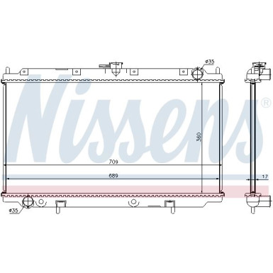 Nissens | Kühler, Motorkühlung | 62927A