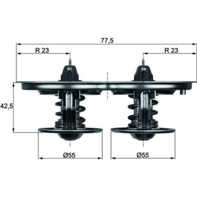 Mahle | Thermostat, Kühlmittel | TX 32 80D