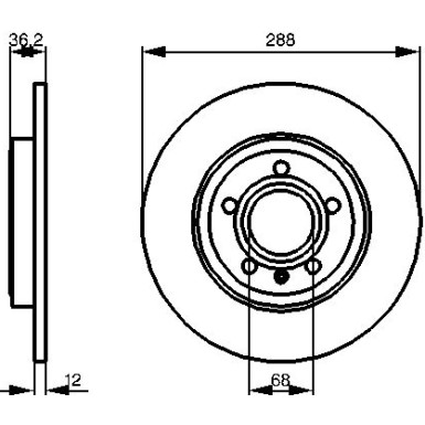 BOSCH | Bremsscheibe | 0 986 479 252