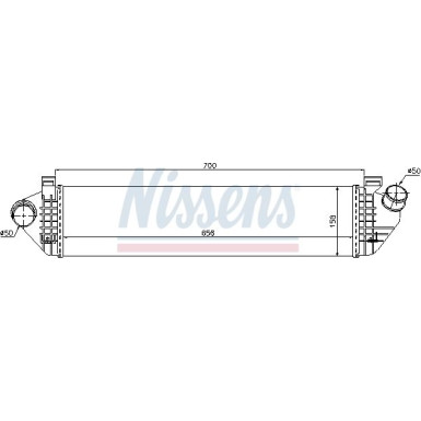 Nissens | Ladeluftkühler | 96721