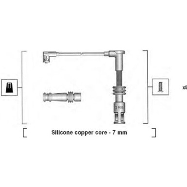 Magneti Marelli | Zündleitungssatz | 941045430528