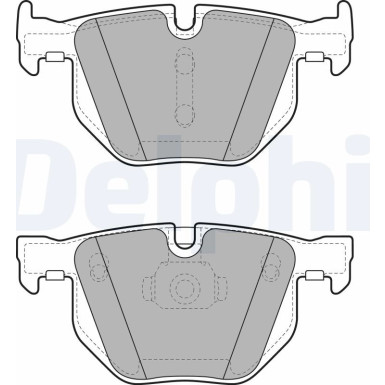 Delphi | Bremsbelagsatz, Scheibenbremse | LP2068