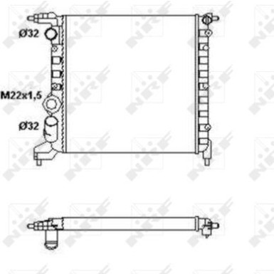 NRF | Kühler, Motorkühlung | 58783