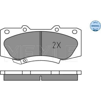 Meyle | Bremsbelagsatz, Scheibenbremse | 025 252 0917