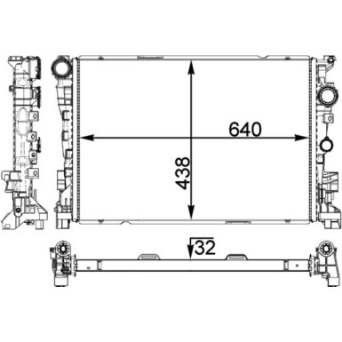 Mahle | Kühler, Motorkühlung | CR 1772 000P