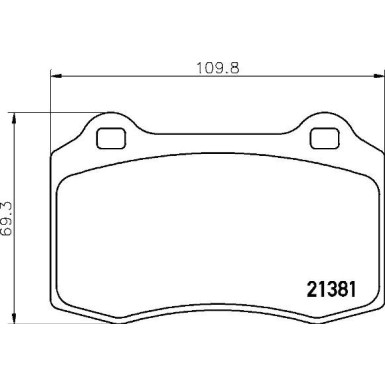 Brembo | Bremsbelagsatz, Scheibenbremse | P 36 020