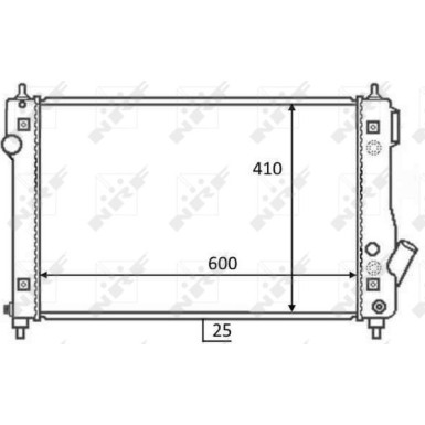 NRF | Kühler, Motorkühlung | 59054