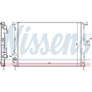 Nissens | Kühler, Motorkühlung | 637612