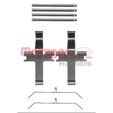 Metzger | Zubehörsatz, Scheibenbremsbelag | 109-1752