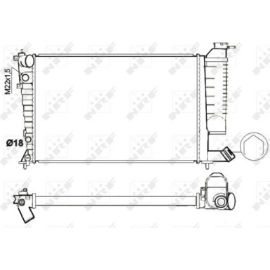 NRF | Kühler, Motorkühlung | 54716