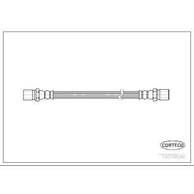 Corteco | Bremsschlauch | 19018686