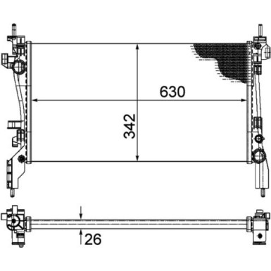 Mahle | Kühler, Motorkühlung | CR 1120 000P