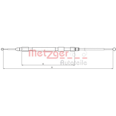 Metzger | Seilzug, Feststellbremse | 10.4232