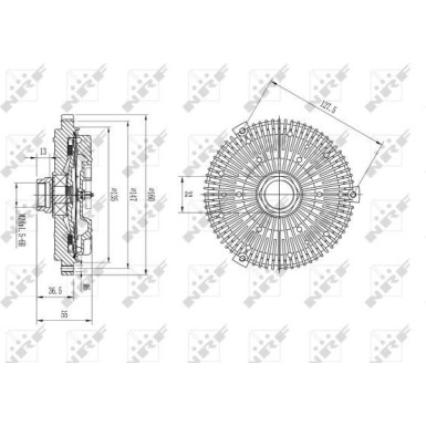 NRF | Kupplung, Kühlerlüfter | 49590