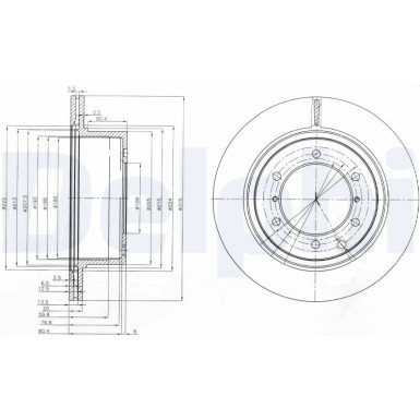 Delphi | Bremsscheibe | BG4014