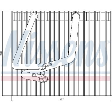 Nissens | Verdampfer, Klimaanlage | 92270