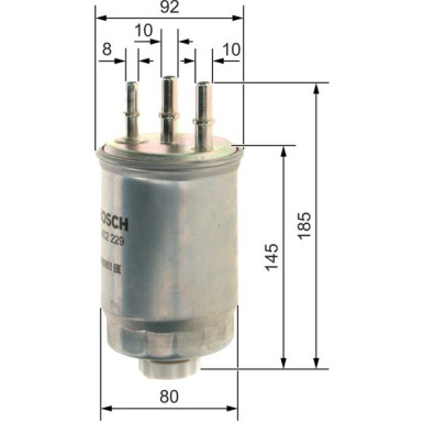 BOSCH | Kraftstofffilter | F 026 402 229