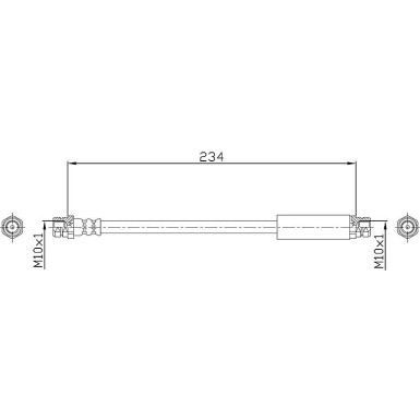 Metzger | Bremsschlauch | 4110359