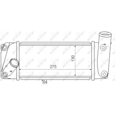 NRF | Ladeluftkühler | 30347