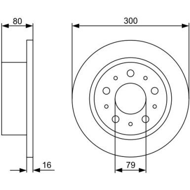 BOSCH | Bremsscheibe | 0 986 479 317