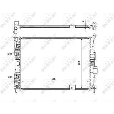 NRF | Kühler, Motorkühlung | 53846