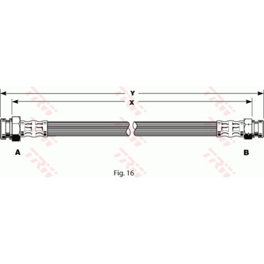 TRW | Bremsschlauch | PHA135