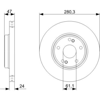 BOSCH | Bremsscheibe | 0 986 479 743