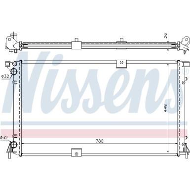 Nissens | Kühler, Motorkühlung | 63818A