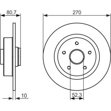 BOSCH | Bremsscheibe | 0 986 479 607