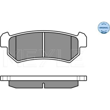 Meyle | Bremsbelagsatz, Scheibenbremse | 025 240 7114