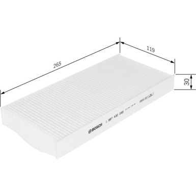 BOSCH 1 987 432 095 Innenraumfilter