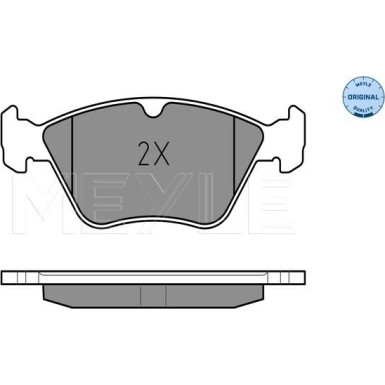 Meyle | Bremsbelagsatz, Scheibenbremse | 025 214 1117