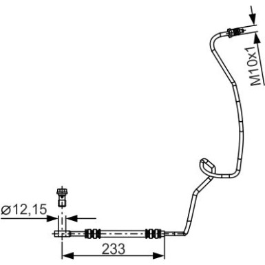 BOSCH | Bremsschlauch | 1 987 481 338
