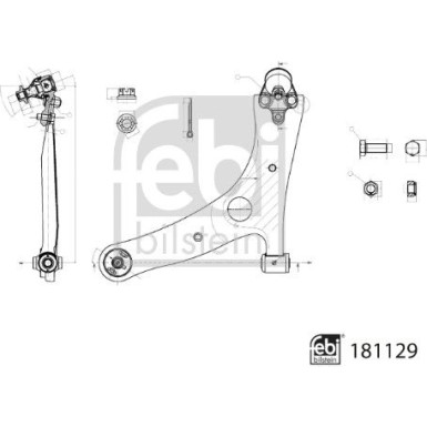 FEBI BILSTEIN 181129 Querlenker, Lenker, Radaufhängung