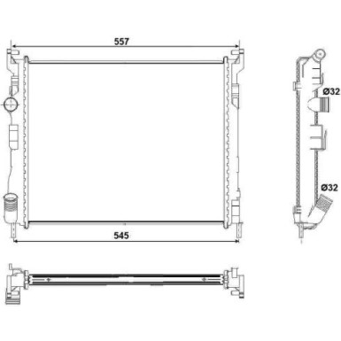 NRF | Kühler, Motorkühlung | 53032
