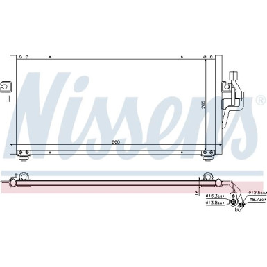 Nissens | Kondensator, Klimaanlage | 94357