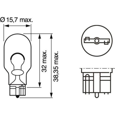 BOSCH | Glühlampe, Blinkleuchte | 1 987 302 205