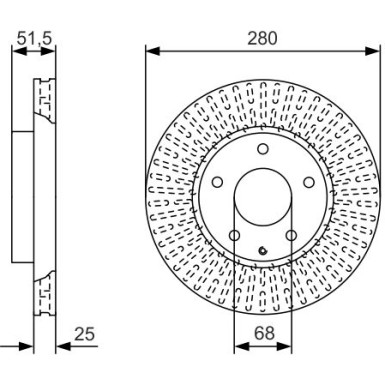 BOSCH | Bremsscheibe | 0 986 479 C36