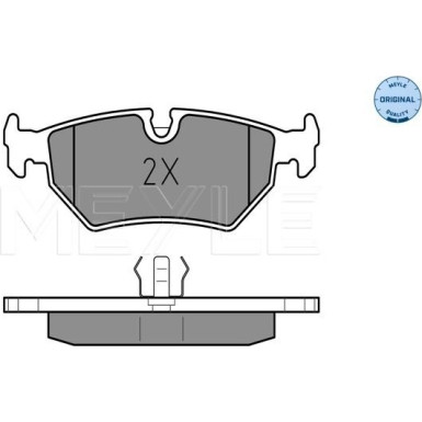 Meyle | Bremsbelagsatz, Scheibenbremse | 025 212 7517