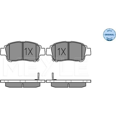 Meyle | Bremsbelagsatz, Scheibenbremse | 025 233 4816/W