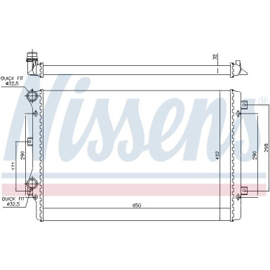 Nissens | Kühler, Motorkühlung | 65279A