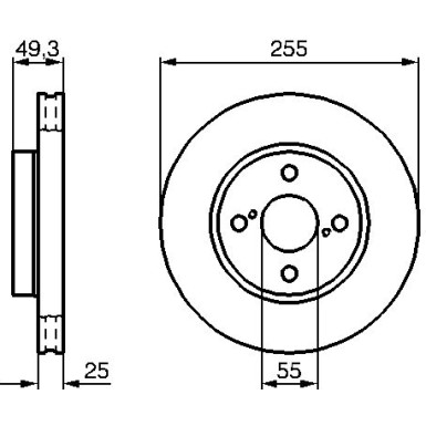 BOSCH | Bremsscheibe | 0 986 479 B70