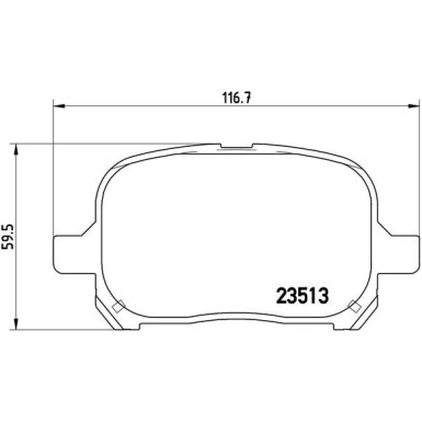 Brembo | Bremsbelagsatz, Scheibenbremse | P 83 040