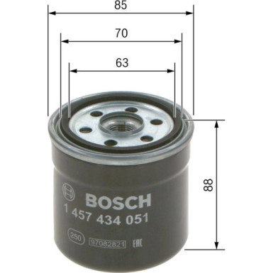 BOSCH | Kraftstofffilter | 1 457 434 051